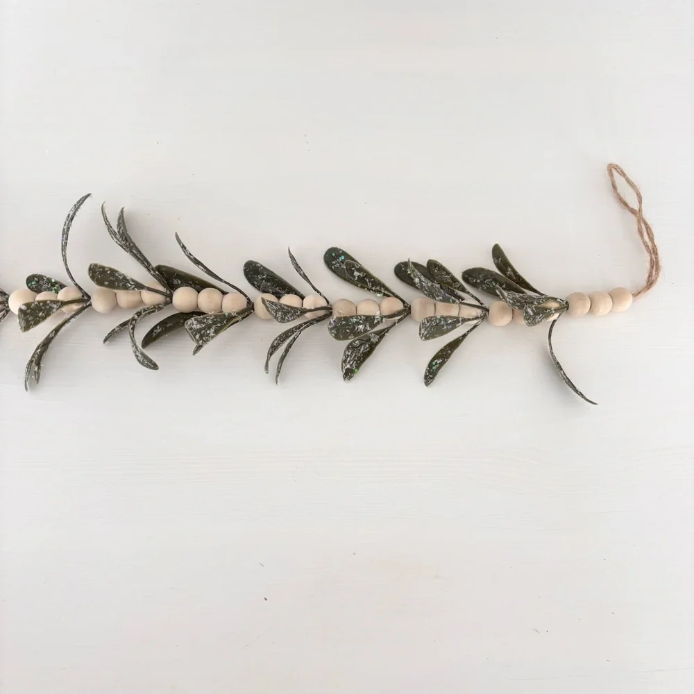 HOBBY LOBBY (2) Icy Mistletoe Beaded Garlands NWT